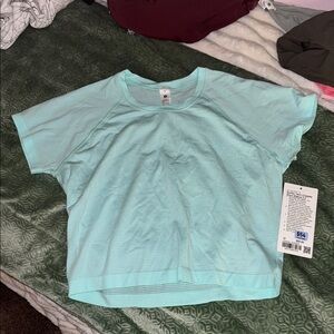 Lululemon Light Blue Short Sleeve Top